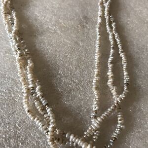 Elegant Cream rice Pearl Necklace